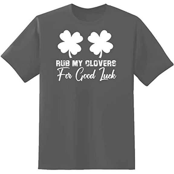 RedBarn Unisex Sport Grey Sleeves Cotton Good Luck Graphic T Shirt