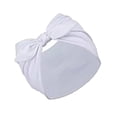 thumbnail image 3 of Elegant Bow Knot Wide Headband for Sports Yoga Daily Use Soft Absorbent Hair Band for Home and Casual Wear, White, 3 of 3