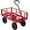 Red, variant on SPECSTAR Mesh Steel Garden Cart 880lb. Capacity, 38" x 21" with Removable Sides and 10 inch Wheels