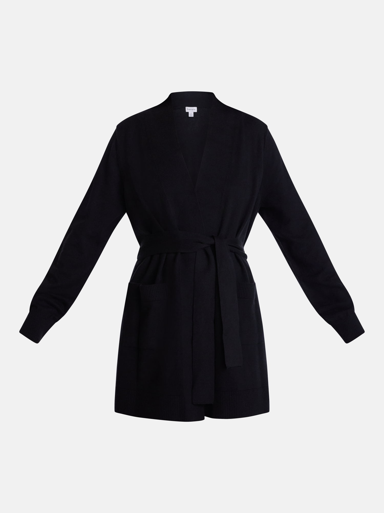 Scenario Women's Belted Lightweight Cardigan, Sizes XS-XXXL