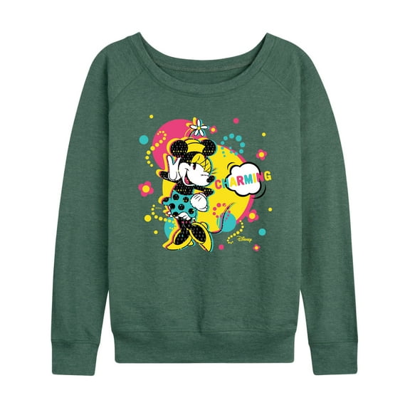 Disney - Minnie Charm - Women's Lightweight French Terry Long Sleeve Shirt
