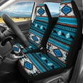 thumbnail image 4 of Qpednta Hippie Flowers Automobile Seat Cover Sets 4 Pcs, Front Seat Protector Carseat Rear Split Bench Cover Comfortable Universal for Car Truck SUV Easy to Install, 4 of 7