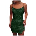 thumbnail image 1 of DAFEI Sequin Homecoming Dresses Short Sparkly Tight Mini Formal Evening Cocktail Gowns with Slit, 1 of 5