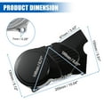 thumbnail image 3 of Unique Bargains 1 Set Left Engine Stator Cover Fit for 50cc 70cc 90cc 110cc 125cc Dirt Bike ATV Quad Bike Black, 3 of 6