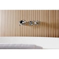 thumbnail image 4 of Kingston Brass KS5021AX  Two-Handle Wall Mount Roman Tub Faucet, Polished Chrome, 4 of 7