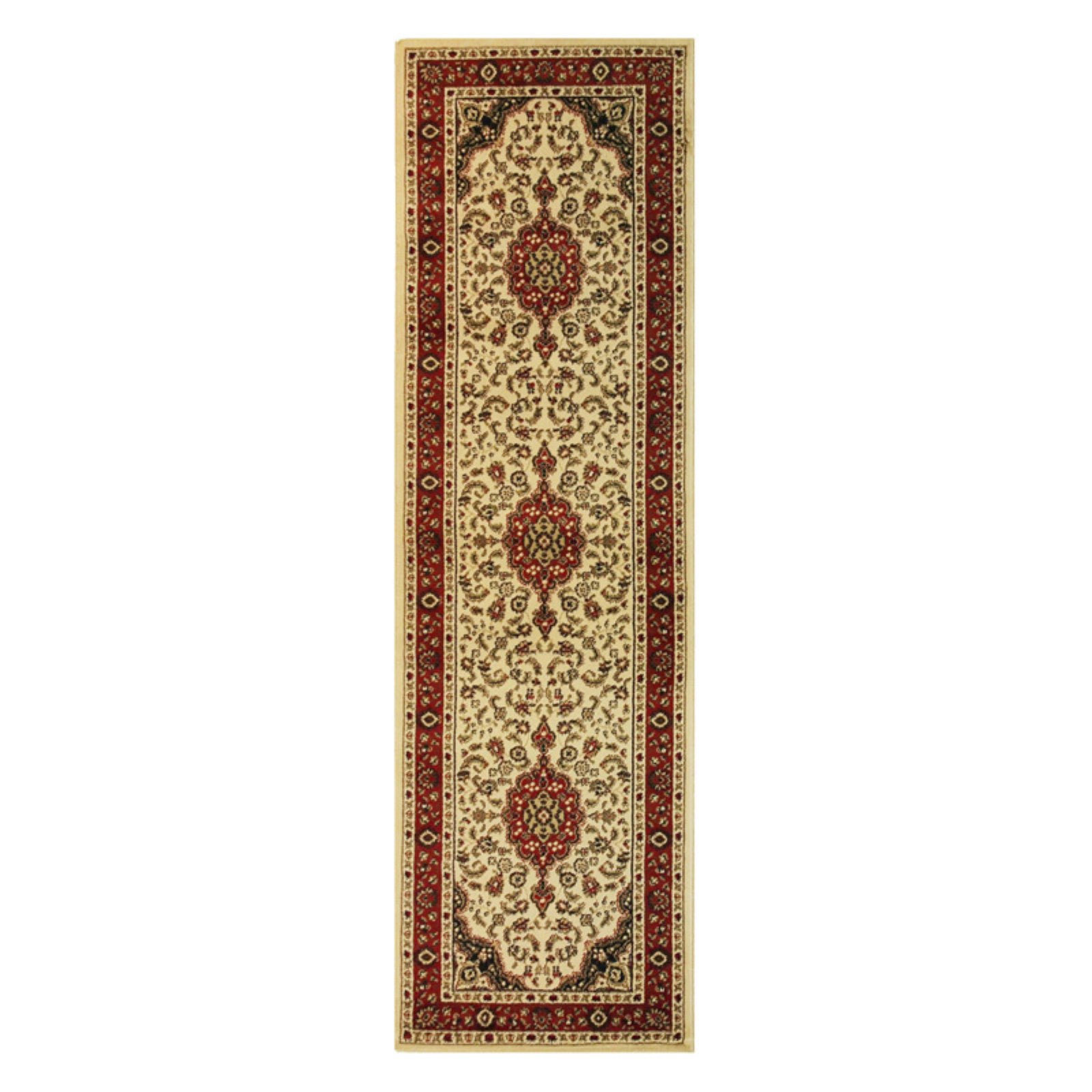 Well Woven Barclay Medallion Kashan Traditional Oriental & Persian Ivory 2'3" x 3'11" Area Rug