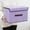 Purple, variant on Ikohbadg Storage Box with Lid, Foldable Fabric Storage Containers, Stylish Non-Woven Clothes Organizer, Ideal for Home, Living Room, Bedroom, 2 Pack