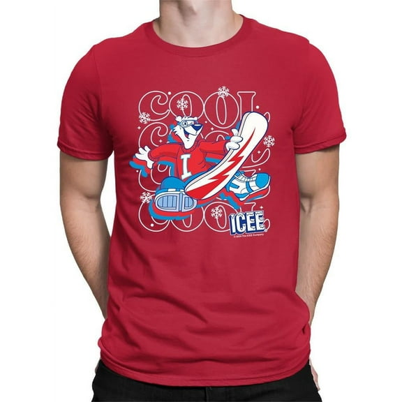 Snowy Cool Vibes - ICEE Bear Snowboarding Graphic Men's T-shirt