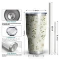 thumbnail image 6 of 30oz Pioneer Floral Pattern Tumblers Stainless Steel Tumbler with Lid and Straw,Vacuum Insulated Double Wall Travel Tumbler Cups Mug with Cleaning Brush for Coffee,Tea, 6 of 7