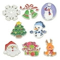 thumbnail image 1 of s Christmas Brooch Pin Set Enamel Xmas Themed Jewelry Brooches Festival, 1 of 6