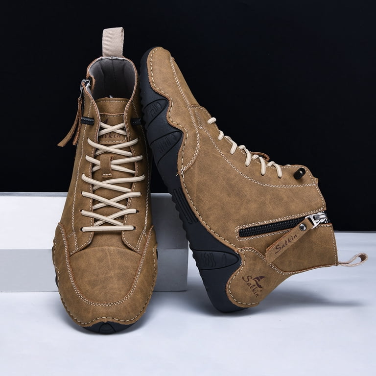 70s Suede Work‎ Boots Mens Tan/Sand Retro 70s MOD Style Real Suede Desert Boots | eBay main image 3