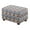 Aztec Tribe Hibiscus Turtle, variant on Xixirimido Vintage Forest Camo Pattern Ottoman Cover Rectangle Storage Ottoman Slipcover Stretch Footrest Stool Covers with Elastic Band for Rectangle and Square Ottoman, Small