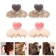 thumbnail image 2 of 4 pinzas para el pelo con forma de corazón, pinzas grandes para peinar el cabello, pinzas para mujeres y adolescentes., 2 of 6