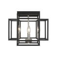thumbnail image 2 of Z-lite Titania 4-Light Flush Mount, Bronze and Olde Brass, 2 of 4