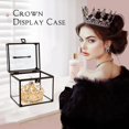 thumbnail image 4 of Estuche de maquillaje Costravio Crown Box organizador de artículos de tocador transparente, 4 of 7