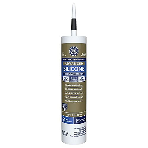 Sellador avanzado de silicona para ventanas y puertas Caulks GE 2813670, 300 ml, 12 unidades