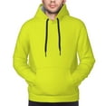 thumbnail image 4 of Bingfone Yellow Men'S Drawstring Hoodie Long Sleeve Pocket Sweatshirts-3x-Large, 4 of 9