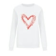 thumbnail image 4 of Fznquz Valentine Sweatshirts for Women Casual 2026 Shirts Winter Crew Neck White Long Sleeve Womens Fashion XS, 4 of 6