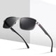 thumbnail image 2 of Gafas de sol polarizadas Hugo para hombre Marco clásico Deporte Protección informal gris, 2 of 7