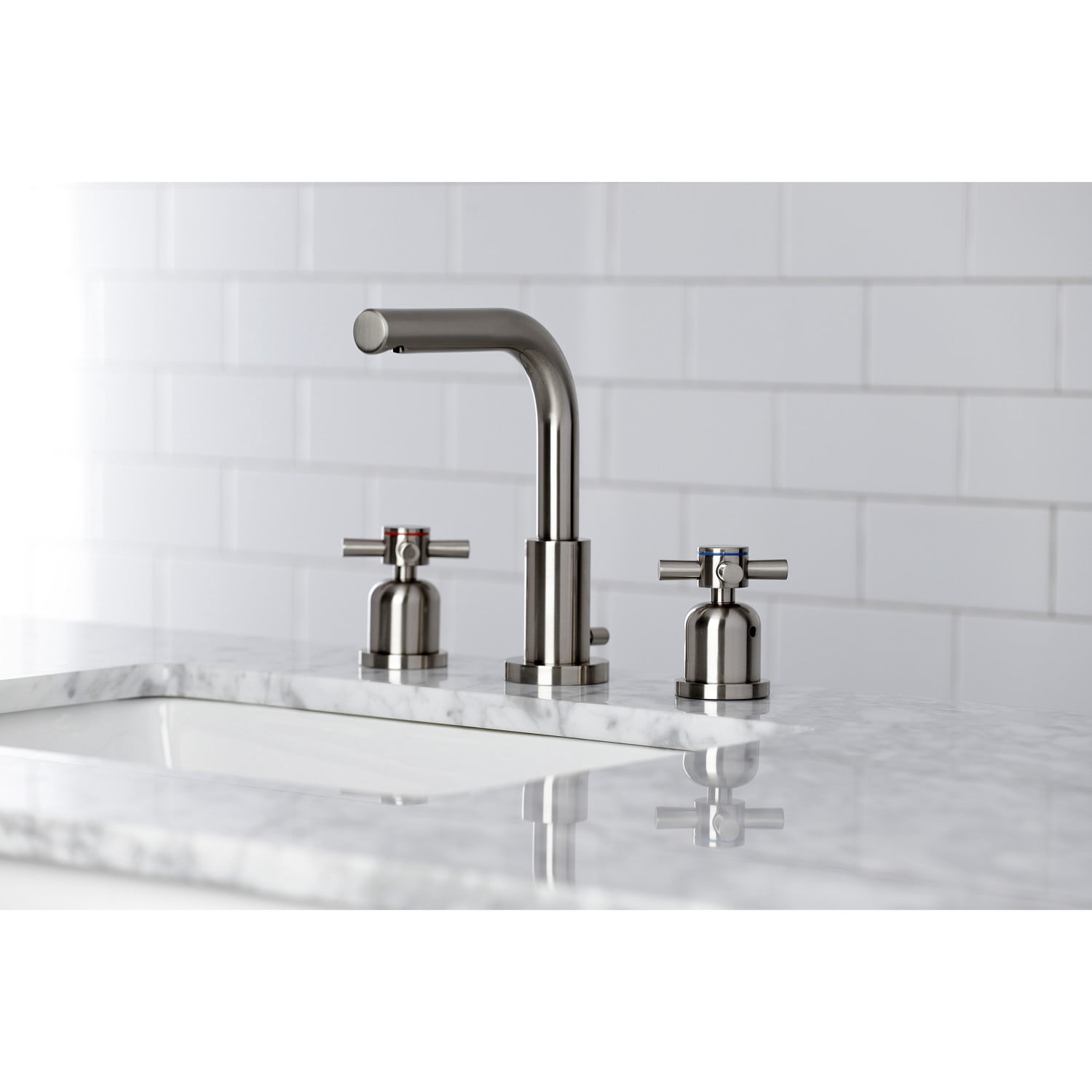 Fauceture FSC8958DX 8 in. Widespread Bathroom Faucet, Brushed Nickel