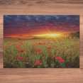 thumbnail image 6 of Ambesonne Colorful Jigsaw Puzzle Durable Cardboard, Meadow Poppies Sky, 1000 pcs, Green Scarlet Cadet Blue, 6 of 6