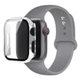 thumbnail image 1 of Correa de Silicona con Funda Protectora de Cristal para Apple Watch, Compatible con Todas las Series, 1 of 4