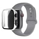 thumbnail image 1 of Correa de Silicona con Funda Protectora de Cristal para Apple Watch, Compatible con Todas las Series, 1 of 4