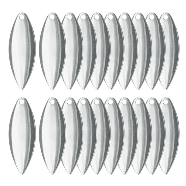 Paquete de 20 cuchillas giratorias DIY para señuelos duros Sunnimix cuchillas de spinner de pesca