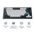 thumbnail image 4 of Keychron Q1 Max Hotswap Wireless Mechanical Keyboard - RGB - Aluminum Frame - Carbon Black - with Knob - Gateron Jupiter Brown - 75% Layout - Windows Mac OS (Q1M-M3), 4 of 15