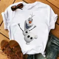 thumbnail image 3 of Camiseta de princesa Anna Frozen de dibujos animados con estampado de Elsa para mujer, camisetas Harajuku con gráfico bonito, camisetas de Hip Hop para mujer, 3 of 5