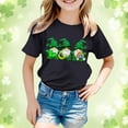 thumbnail image 2 of Girls T Shirts Short Sleeve Summer Crewneck Casual Basic Clothes, 2 of 4