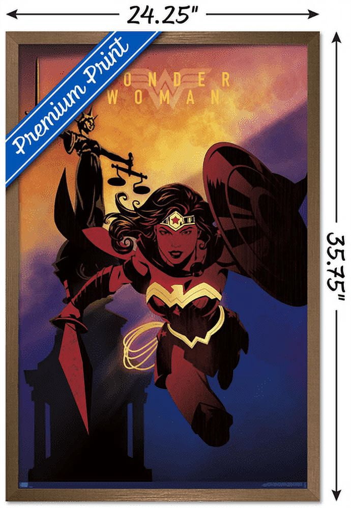 DC Comics: Dark Artistic - Wonder Woman Wall Poster, 22.375" x 34" Framed
