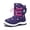 Blue Gray, variant on GYMEPIC Kids Waterproof Snow Boots Warm Winter Shoes Anti Slip Outdoor Boots Easy On Off for Boys Girls
