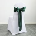 thumbnail image 3 of 10Pcs Satin Chair Sashes Bow sash Chair Sashes Banquets Chair Cover for Party Wedding Home Decorations-blackish green, 3 of 5