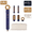 Royal Navy Blue, variant on LOFANS 5-in-1 Air Styler, Auto Wrap Curling Hair Dryer Brush with Ionic Fast Drying Technology, Blowout, Curl, Smooth & Volumize, Travel Case Included