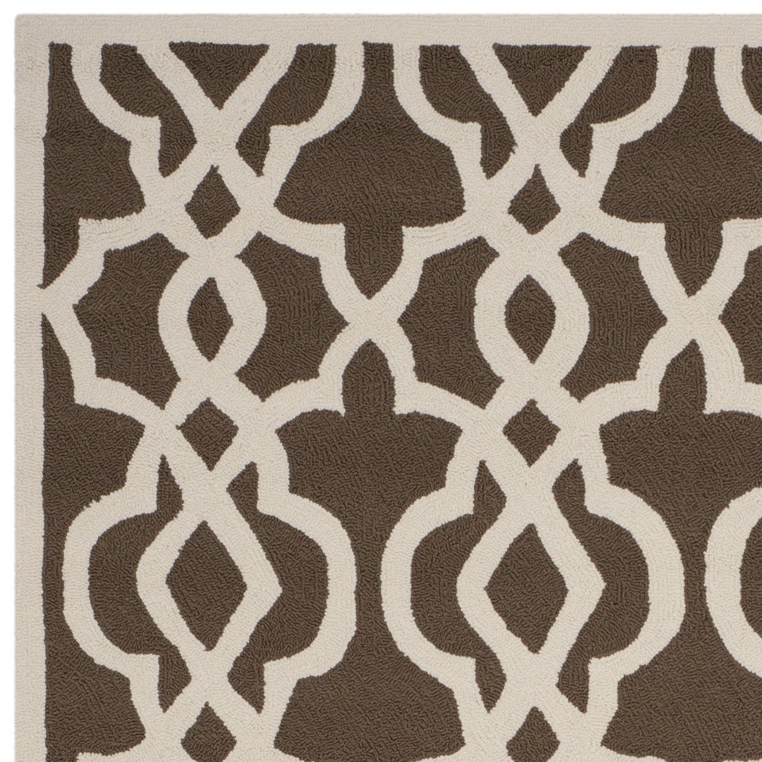 SAFAVIEH Four Seasons Jepson Abstract Area Rug, Mocha/Ivory, 9' x 12'