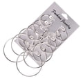 thumbnail image 4 of Staron Vintage Big Hoop Earrings Set, 12-Pairs Steampunk Alloy Ear Clips for Women Jewelry, Fashion Earrings Accessories, 4 of 5