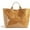 Brown, variant on Luxury Designer  PVC Tote Bag for Women Large Clean Plastic Tote Bag Beach Bag for  Shopping Work Travel Letter Print Kraft Paper Carry All Hobo Handbag Shoulder Bag