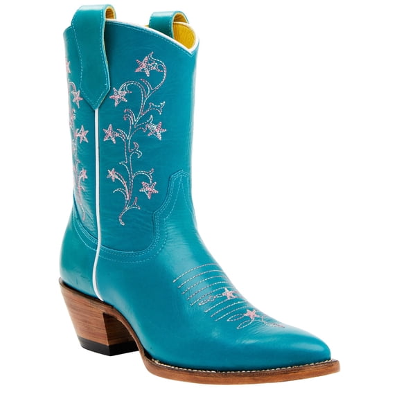 Planet Cowboy Women's Tiffany Stars Western Boot Round Toe Turquoise 9 M US