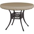 thumbnail image 2 of Covers & All Housse de Dessus de Table Ronde, Housse de Table de Patio 12 Oz Imperméable, Résistante aux UV et aux Intempéries, Housse de Table d'Extérieur pour Meubles de Patio d'Extérieur et Table Basse (48 Pouces Dia x 4 Pouces H Pouces, Beige), 2 of 4
