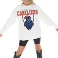thumbnail image 2 of Women's Gameday Couture White Virginia Cavaliers Big Goals Oversized Long Sleeve T-Shirt, 2 of 5