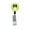 Lime Green, variant on Checkerboard Blue Border Collie Retractable Badge Reel