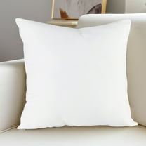 18*18 Inch White Soft PP Cotton Throw Pillow Insert - Machine Washable Polyester Woven Fabric, Plush and Supportive Cushion for Couch or Bed, Durable and Long-Lasting