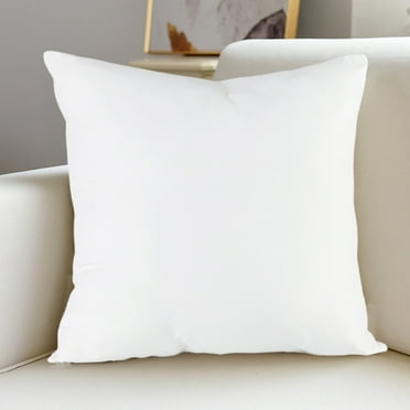 18*18 Inch White Soft PP Cotton Throw Pillow Insert - Machine Washable Polyester Woven Fabric, Plush and Supportive Cushion for Couch or Bed, Durable and Long-Lasting