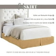 thumbnail image 4 of Mocassi Solid Bed Skirt 1-Piece, 1500 Thread Count Quality, Minimalist Design and Modern Look- Easy Care, Wrinkle and Stain Resistant, Queen, Empire Gold, 4 of 5