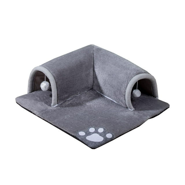 Milaget Cat Tunnel Kitten Nest Play Tent Foldable Summer Cat Interactive Toys Large