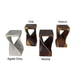 thumbnail image 4 of Original Wood Twist Accent Stool 10 X 10 X 18 In High Walnut Oil, 4 of 7