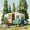 Turquoise Green, variant on Manfei Cartoon Car Twin Quilt Set 2 Pieces,Kawaii Camping Camper Twin Coverlet Set,Dark Gray Tan,1 Bedspread and 1 Pillowcase