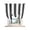 Black, White, Charcoal, variant on Black Striped Tie Up Curtains for Kitchen Windows,Adjustable Rod Pocket Valance 45 Inch Short, Farmhouse Aesthetic Modern Stripes Window Treatment Balloon Roman Blind Shade, 52" x 45"