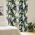 thumbnail image 2 of Ambesonne Floral Curtains, Lily of the Valley Flowers, Pair of 28"x84", Pastel Green and Pale Blue, 2 of 5